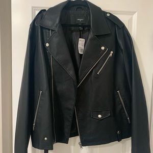Forever 21 black leather jacket
